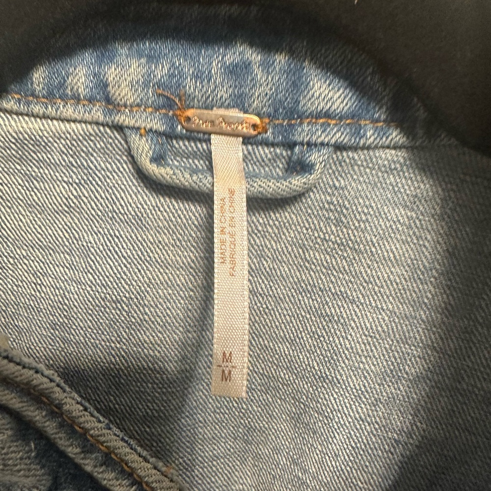 Denim Military Style Jacket - Picture 2 of 5